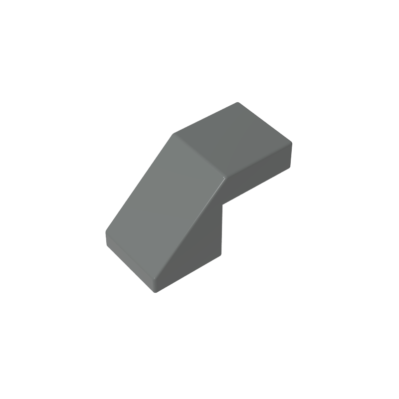 Slope 45° 2 x 1 with 2/3 Inverted Cutout and no stud