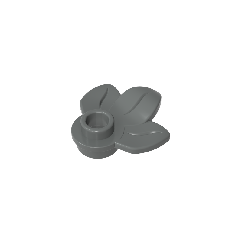 Plant, Plate 1 x 1 Round with 3 Leaves