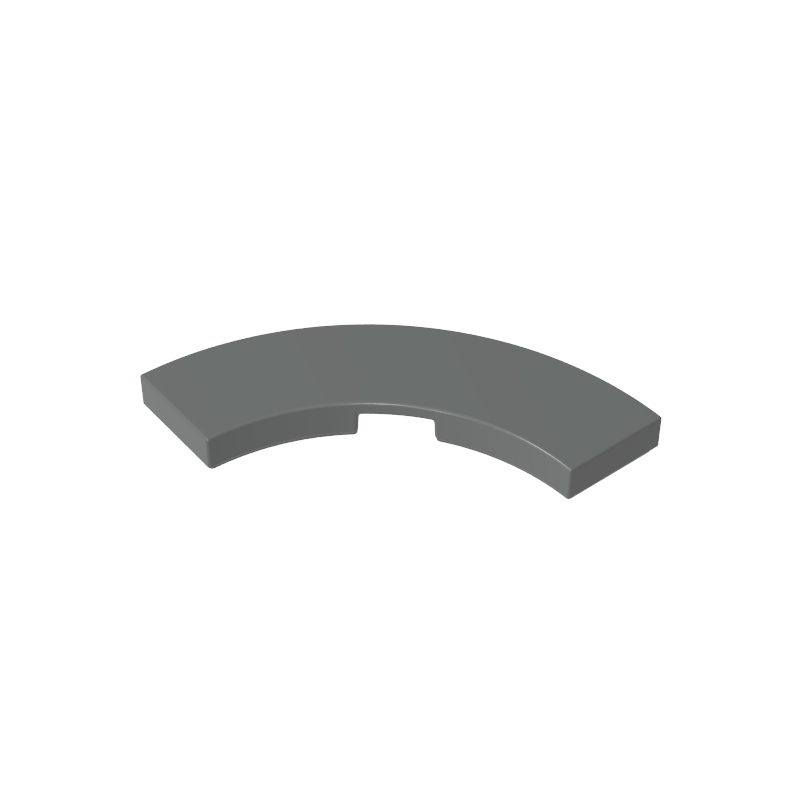 Tile 3 x 3 Curved, Macaroni