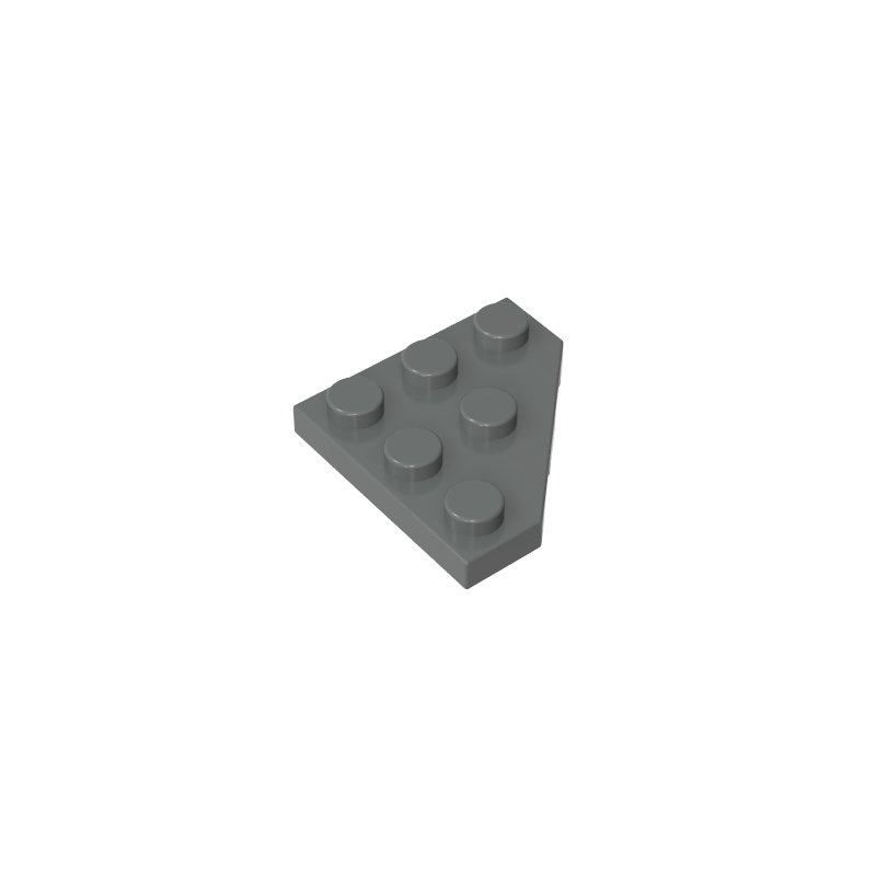Wedge Plate 3 x 3 Cut Corner