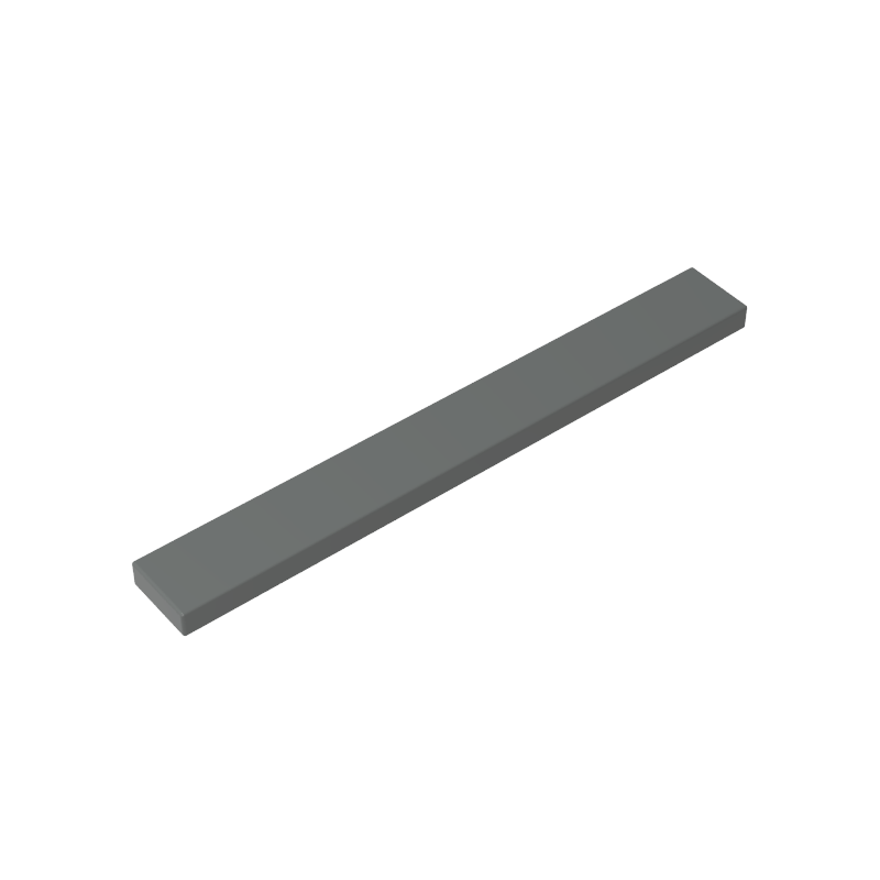 Tile 1 x 8 with Groove