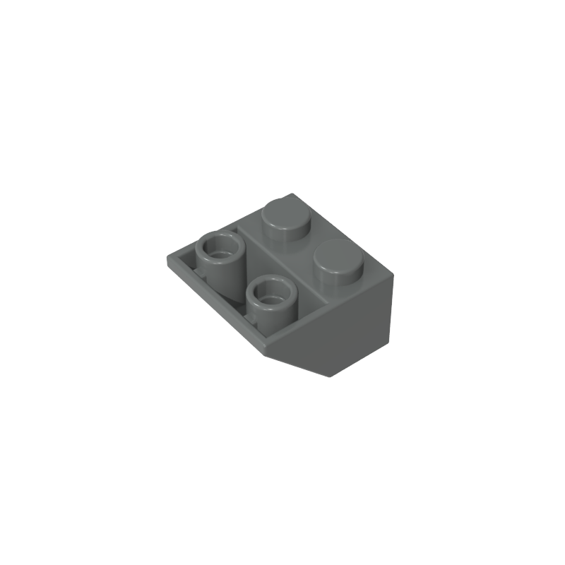 Slope Inverted 45° 2 x 2 [Ovoid Bottom Pin, Bar-sized Stud Holes]