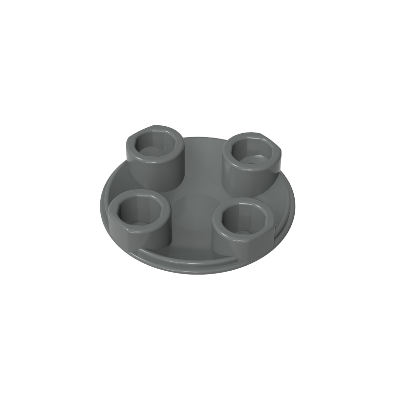 Plate Round 2 x 2 with Rounded Bottom [Boat Stud]