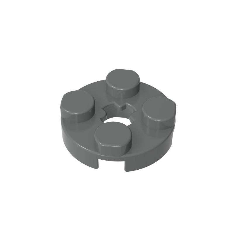 Plate Round 2 x 2 with Axle Hole Type 1 (+ Opening)
