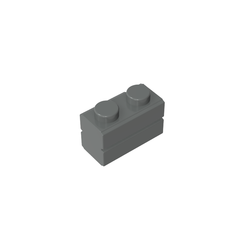 Brick Special 1 x 2 with Masonry Brick Profile
