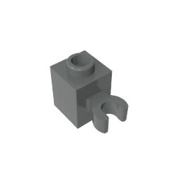 Brick Special 1 x 1 with Clip Vertical [Open O Clip, Hollow Stud]