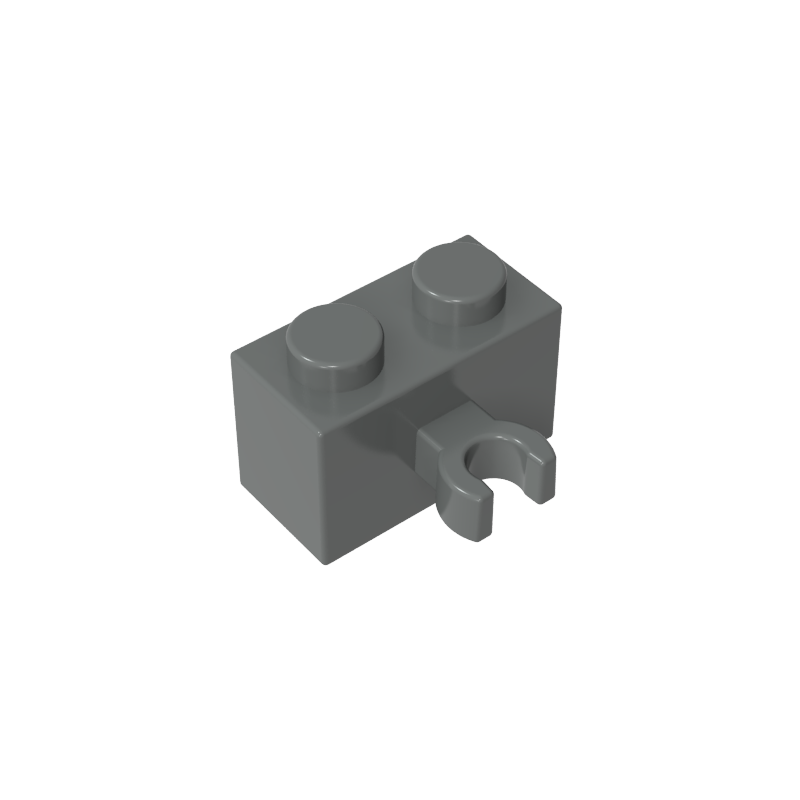 Brick Special 1 x 2 with Vertical Clip [Open O Clip]