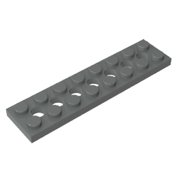 Technic Plate 2 x 8 [7 Holes]