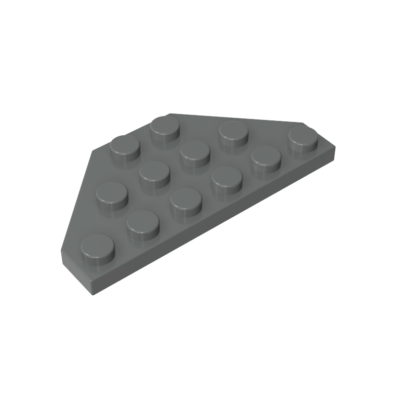 Wedge Plate 3 x 6 Cut Corners