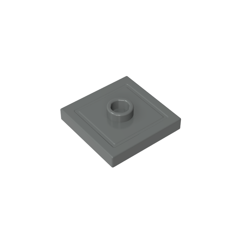 Plate Special 2 x 2 with Groove and Center Stud (Jumper)