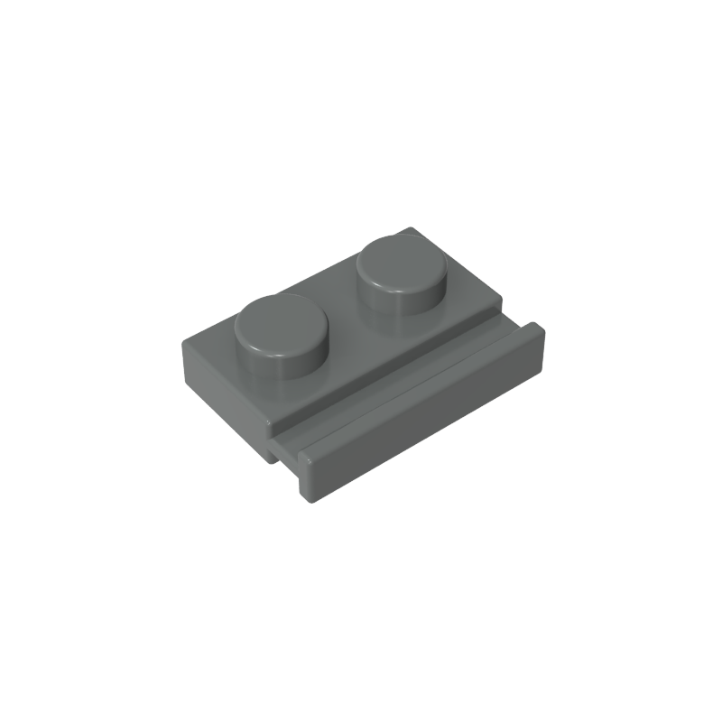 Plate Special 1 x 2 with Door Rail