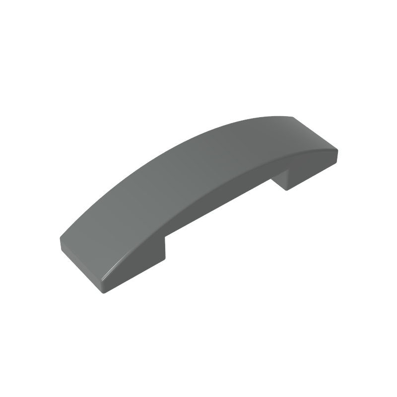 Slope Curved 4 x 1 Double with No Studs