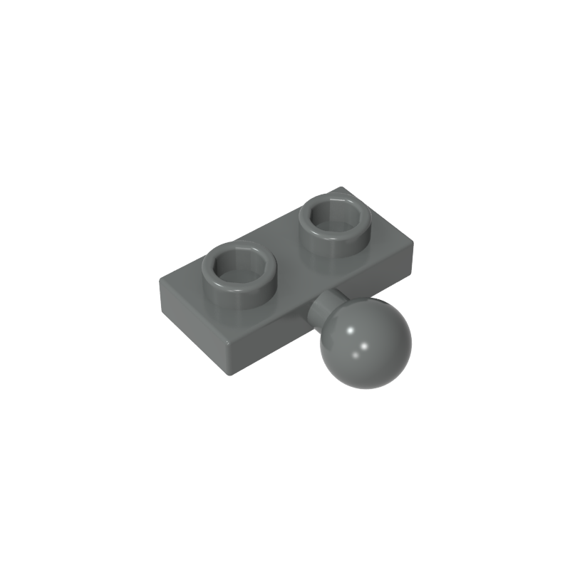 Plate Special 1 x 2 with 5.9mm Centre Side Towball