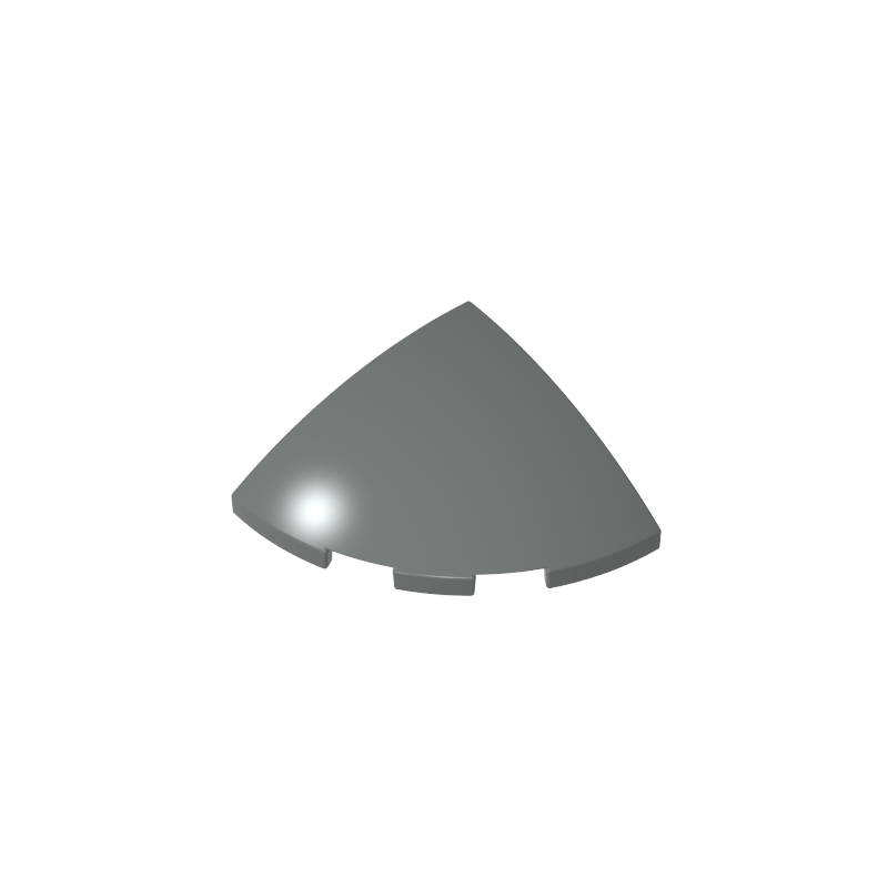 Brick Round Corner, Curved 3 x 3 x 1 Quarter Circle