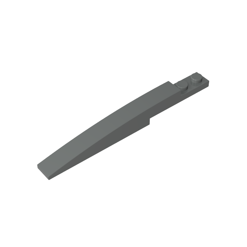 Brick Curved 10 x 1 [Asymmetric Inside Ridges]