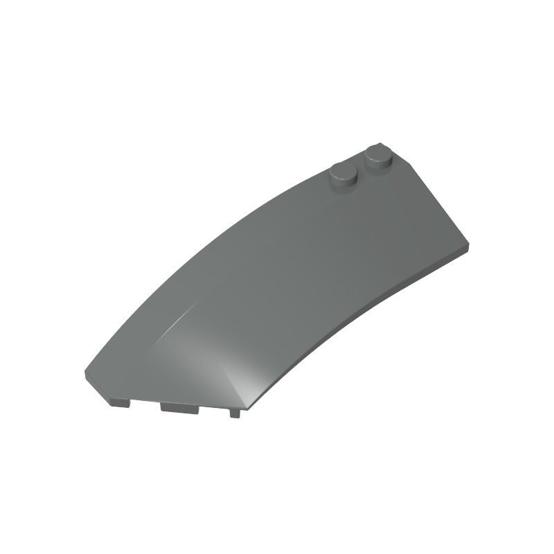 Wedge Curved 8 x 3 x 2 Open Left [Plain] - Color ID 72