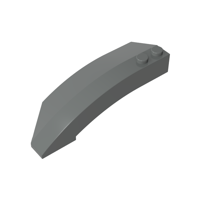 Wedge Curved 8 x 3 x 2 Open Right - Color ID 72