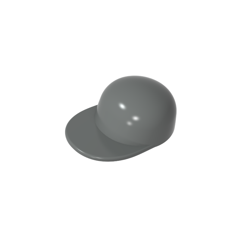Minifig Cap Short Curved Peak - Color ID 72