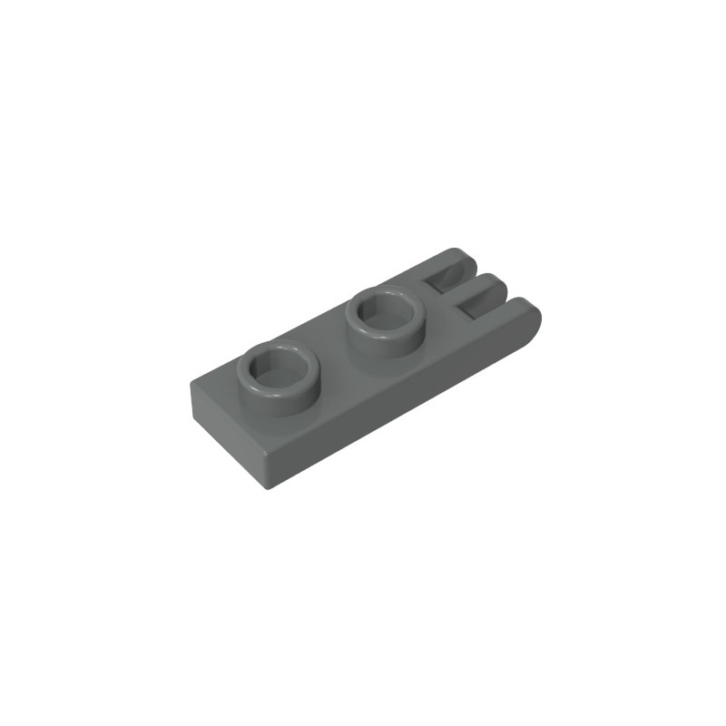 Hinge Plate 1 x 2 with 3 Fingers and Hollow Studs - Color ID 72