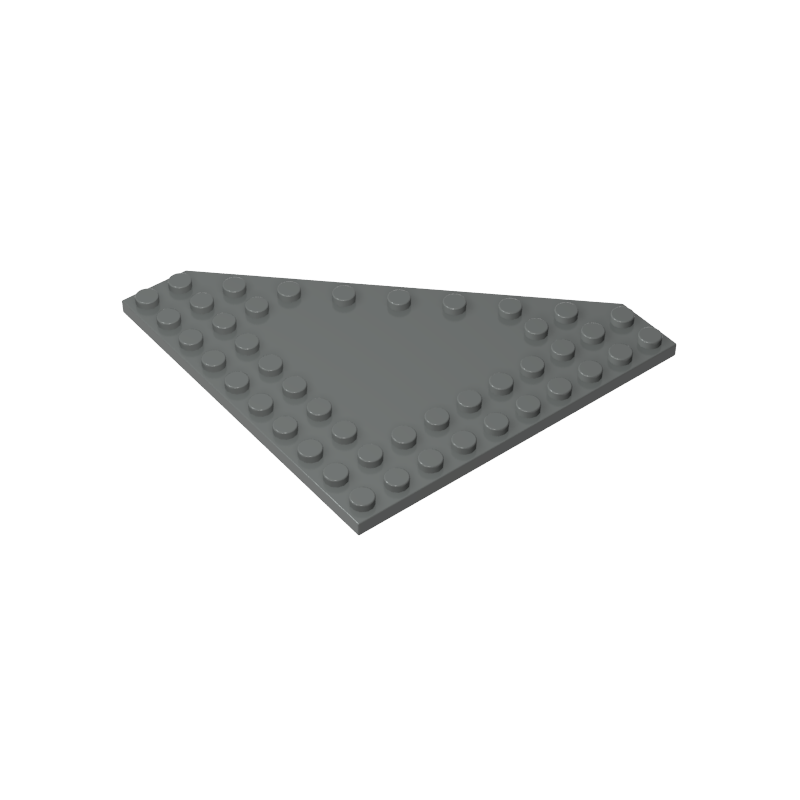 Wedge Plate 10 x 10 Cut Corner [No Centre Studs] - Color ID 72