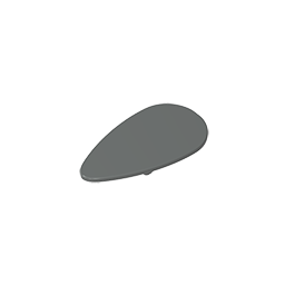 Minifig Shield Ovoid [Plain] - Color ID 72