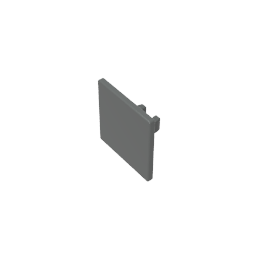 Road Sign Clip-on 2 x 2 Square [Thick Open O Clip] - Color ID 72