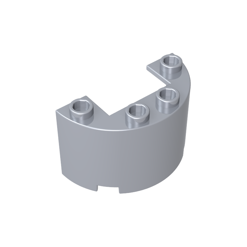 Cylinder Half 2 x 4 x 2 with 1 x 2 Cutout
