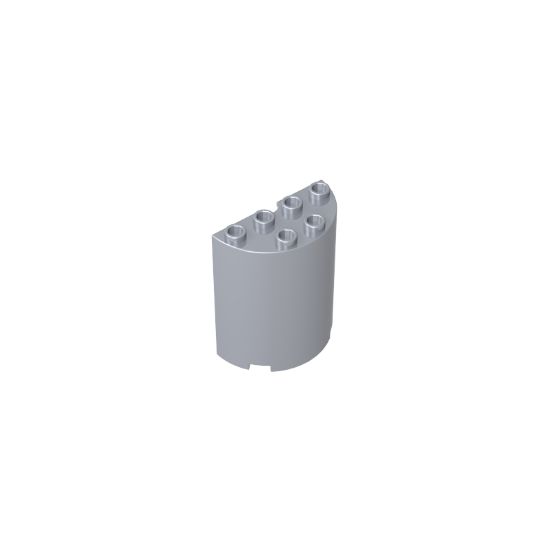 Cylinder Half 2 x 4 x 4