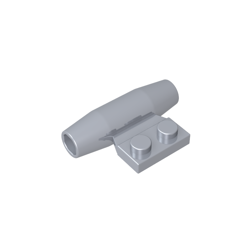 Engine, Smooth Small, 1 x 2 Side Plate with Axle Holders and Slot