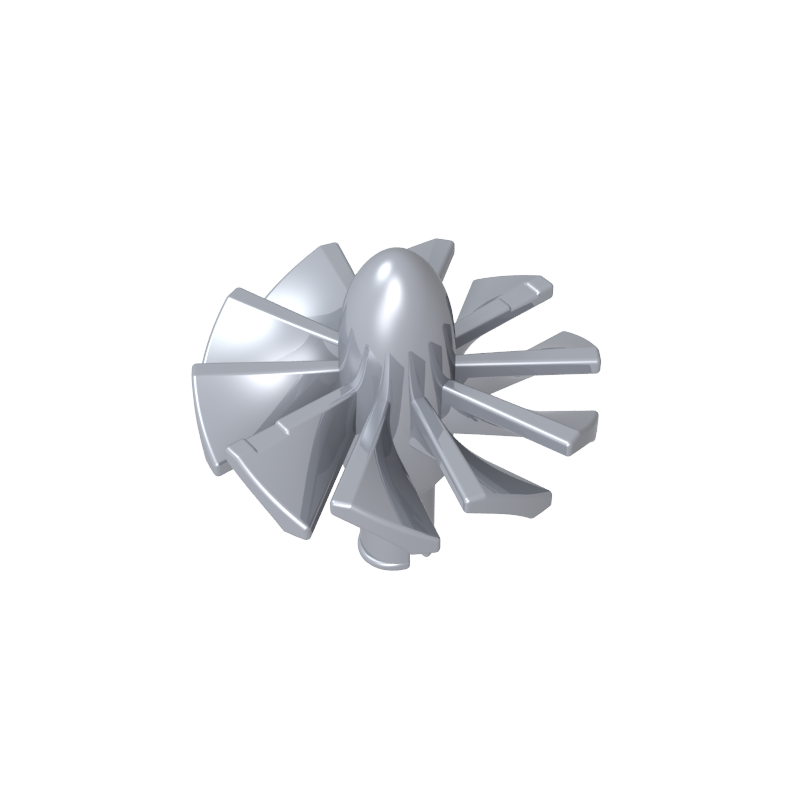 Jet Engine Fan with 10 Blades and Technic Pin