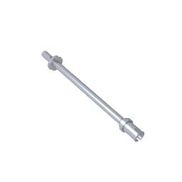 Bar 8L - Two Stop Rings / One Pin, Technic Figure Ski Pole [Flat End]