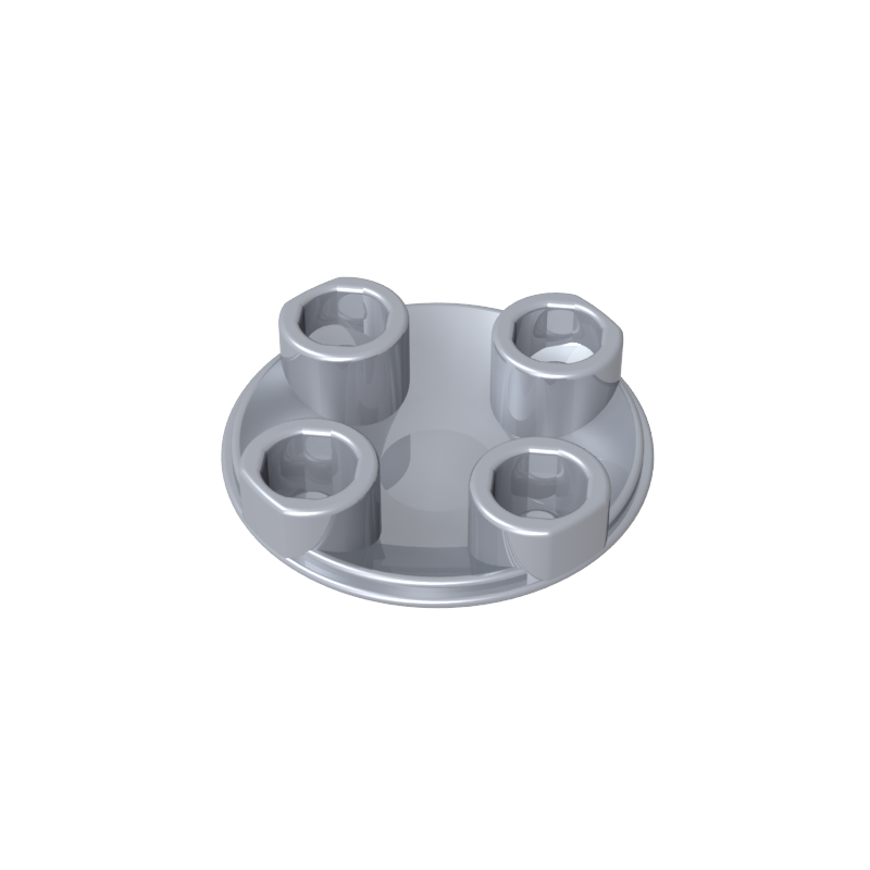 Plate Round 2 x 2 with Rounded Bottom [Boat Stud]