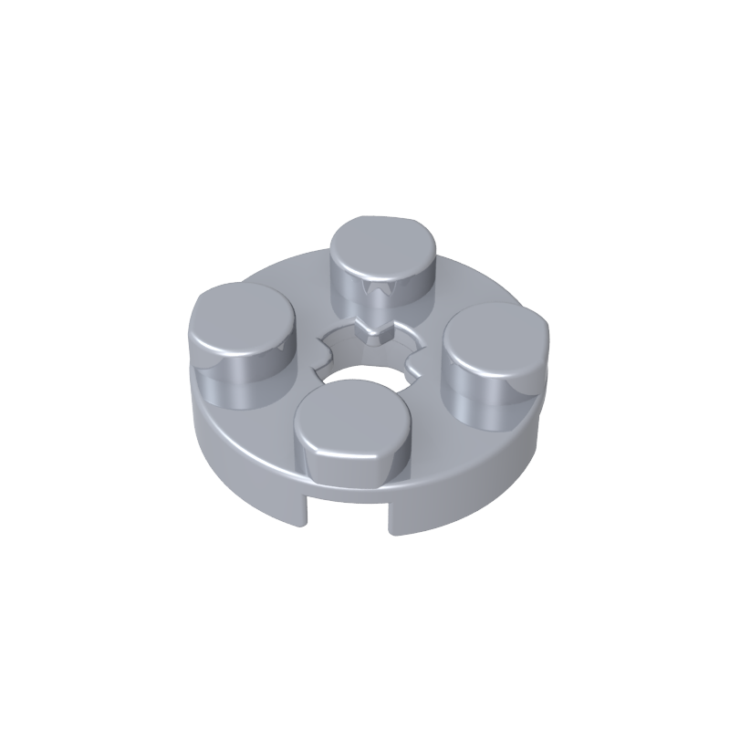 Plate Round 2 x 2 with Axle Hole Type 1 (+ Opening)