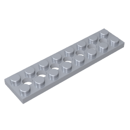 Technic Plate 2 x 8 [7 Holes]