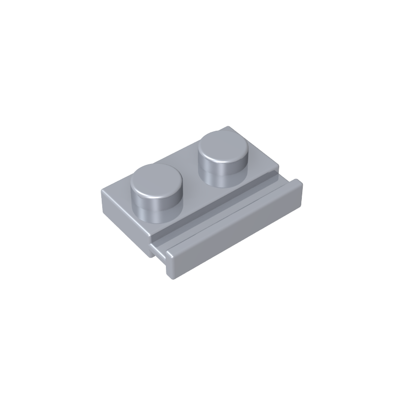 Plate Special 1 x 2 with Door Rail