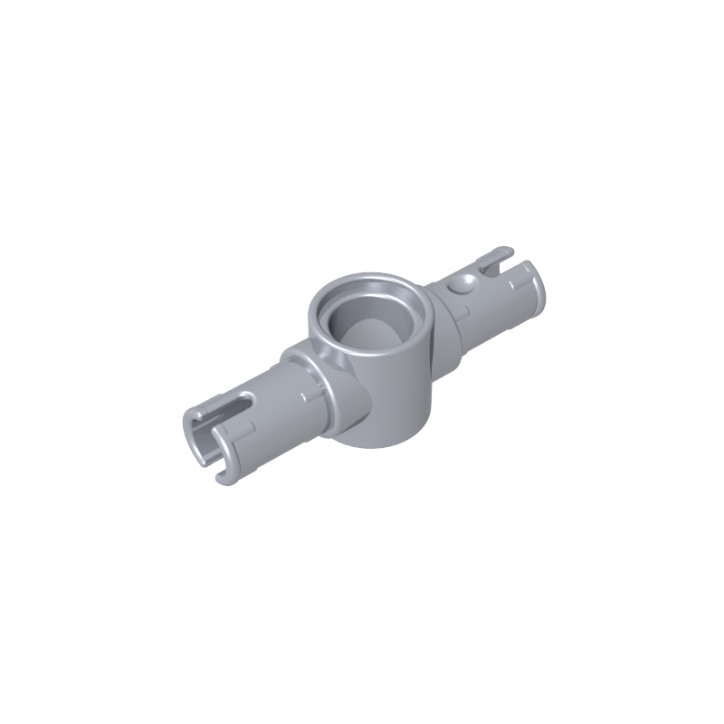 Technic Pin Connector Hub with 2 Pins with Friction Ridges Lengthwise [Big Squared Pin Holes]