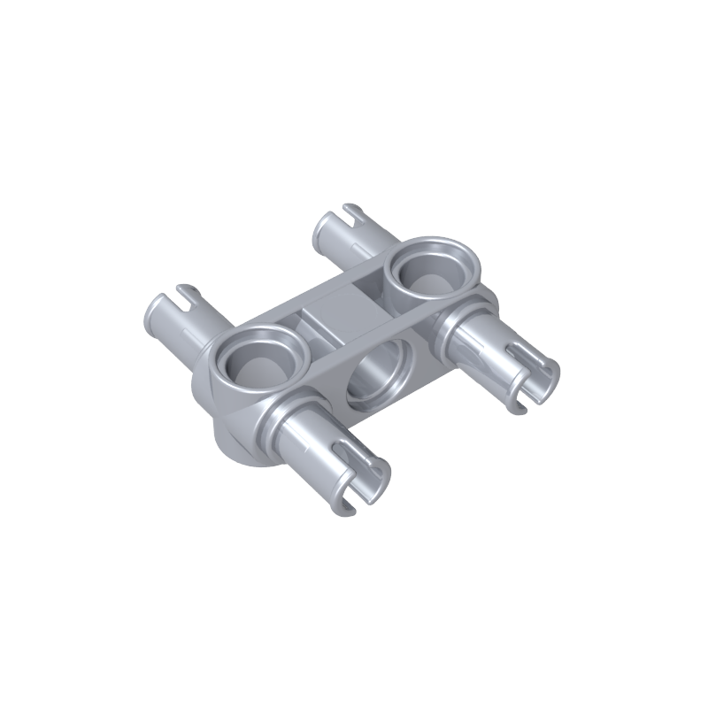 Technic Pin Connector Hub Perpendicular 3L with 4 Pins