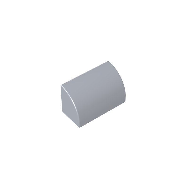 Brick Curved 1 x 2 x 1 No Studs - Color ID 73