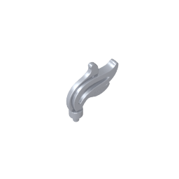 Headwear Accessory Plume / Feather / Flame Triple Point - Color ID 73