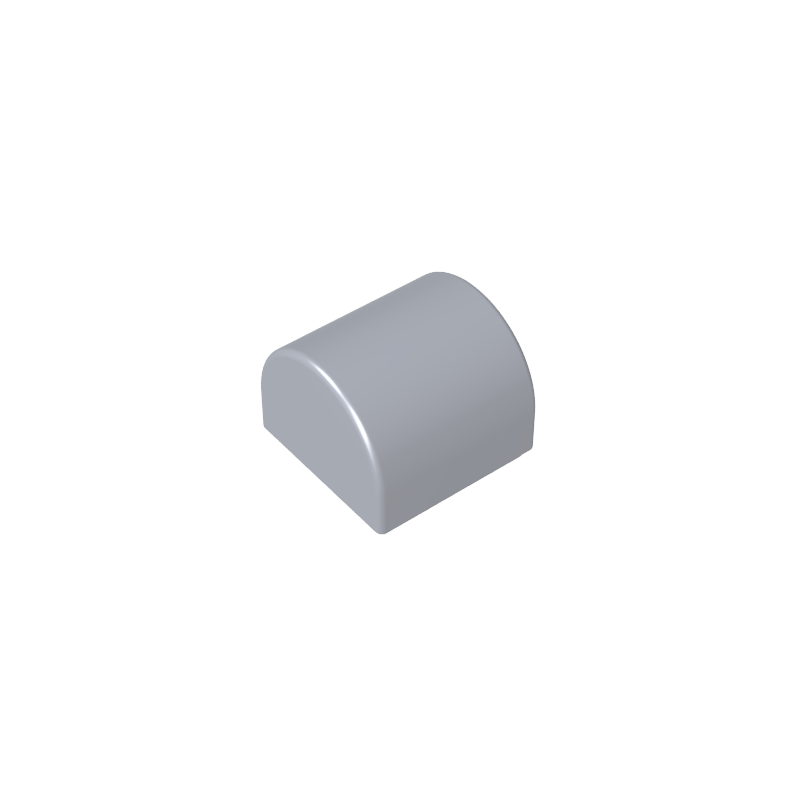 Brick Curved 1 x 1 x 2/3 Double Curved Top, No Studs