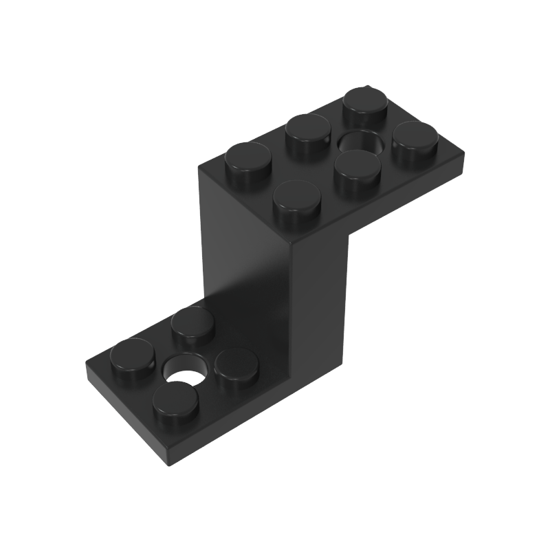 Bracket 5 x 2 x 2 1/3 with Holes, Inside Stud Holder