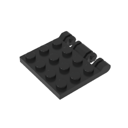 Hinge Plate 3 x 4 Locking Dual 2 Finger, 9 Teeth