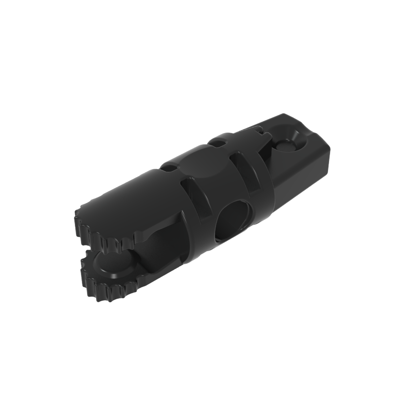 Hinge Cylinder 1 x 3 Locking with 1 Finger and 2 Fingers On Ends, without Hole, 9 Teeth