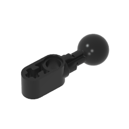 Beam 1 x 2 with Ball Joint Straight, Smooth Ball
