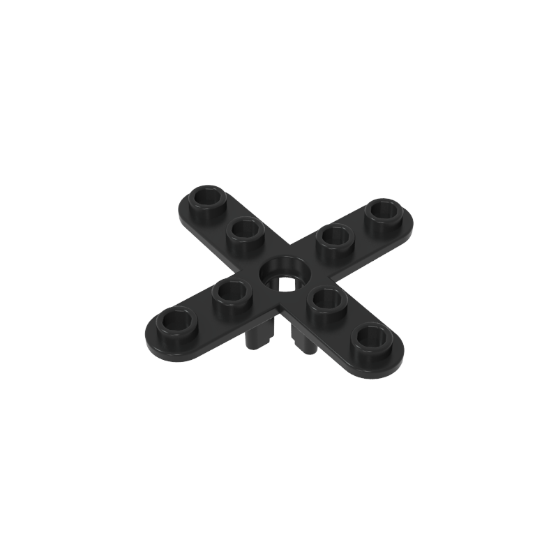 Propeller 4 Blade 5 Diameter with Rounded Ends, Open Hub