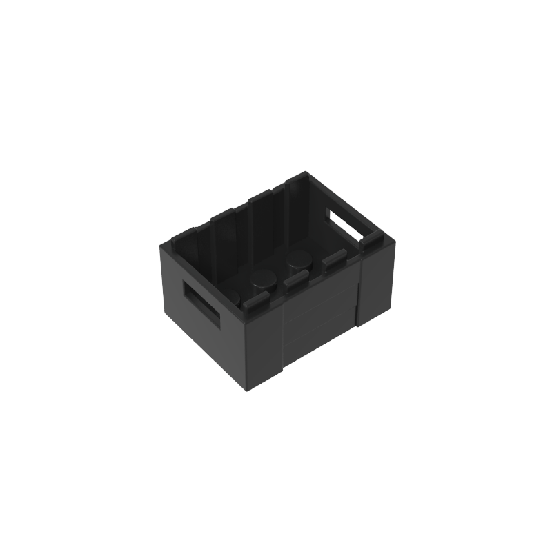 Box / Crate with Handholds  3 x 4 x 1 2/3