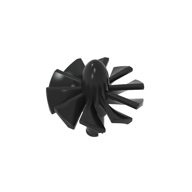 Jet Engine Fan with 10 Blades and Technic Pin