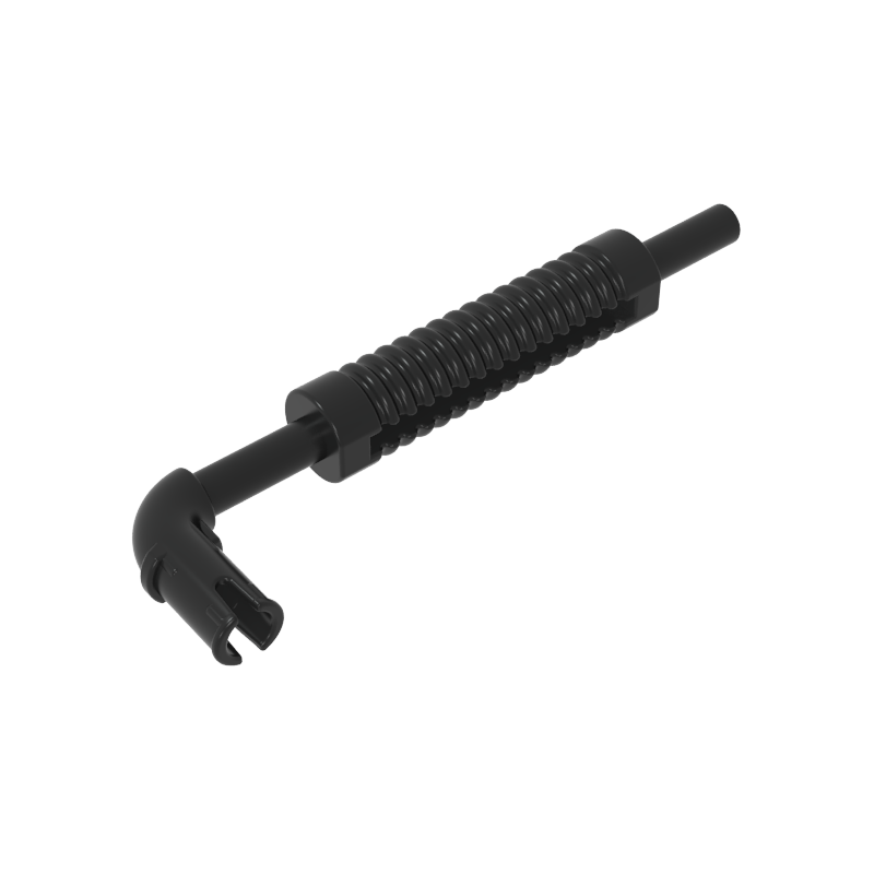 Exhaust Pipe with Technic Pin - Flat End, Rounded Hole
