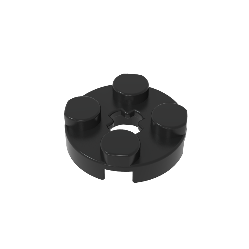 Plate Round 2 x 2 with Axle Hole Type 1 (+ Opening)