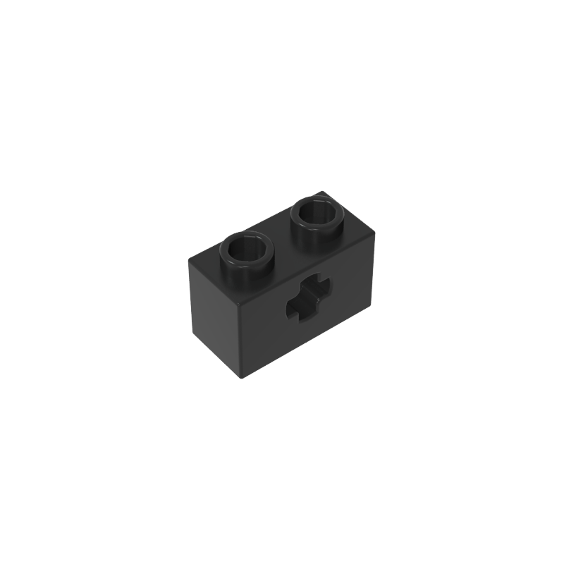 Technic Brick 1 x 2 with Axle Hole Type 1 [+ Opening] and Bottom Pin